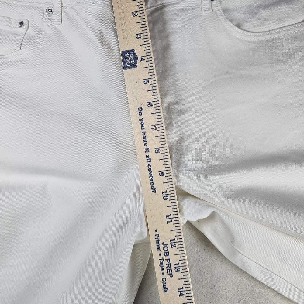 NEW Ella Moss High Rise Slim Straight Ankle Jeans White Size 14/32 - Picture 5 of 7